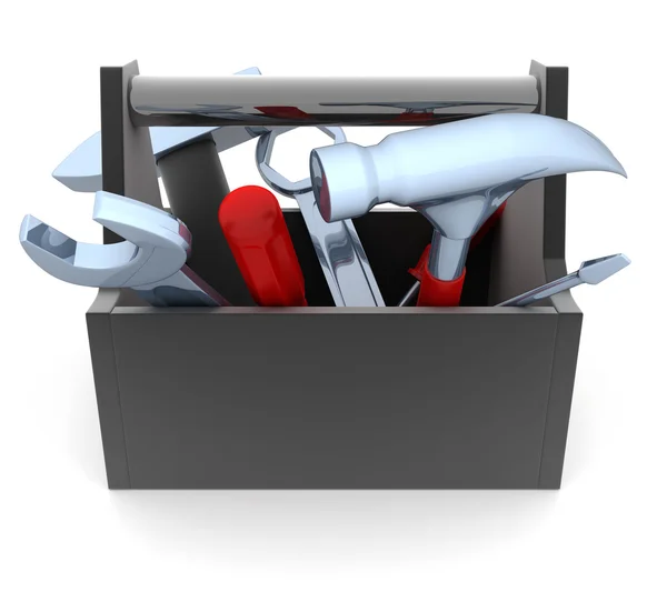 Black toolbox — Stock Photo, Image