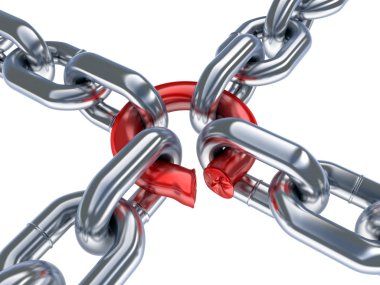 Chain and bad ring clipart