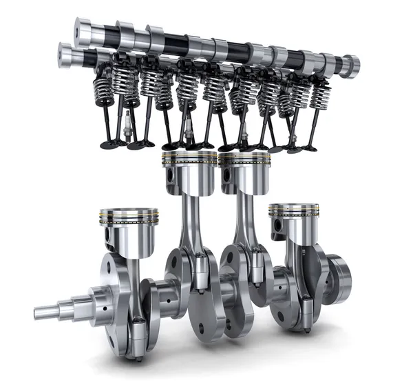 Crankshaft and camshaft — Stock Photo, Image