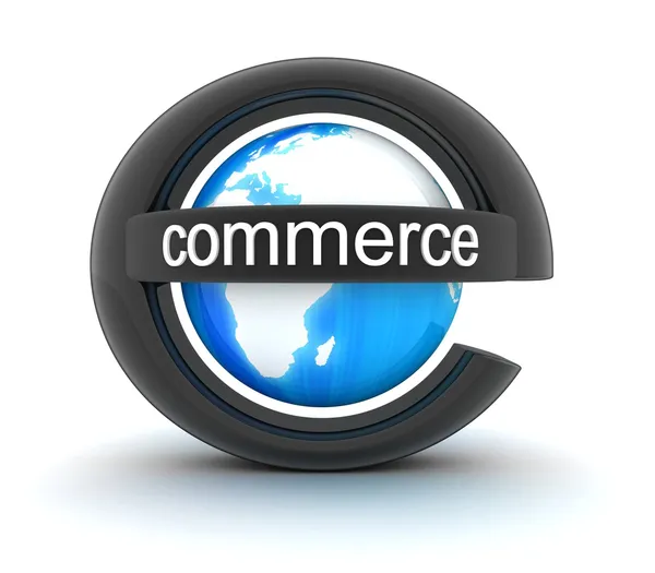 Símbolo e-commerce — Fotografia de Stock