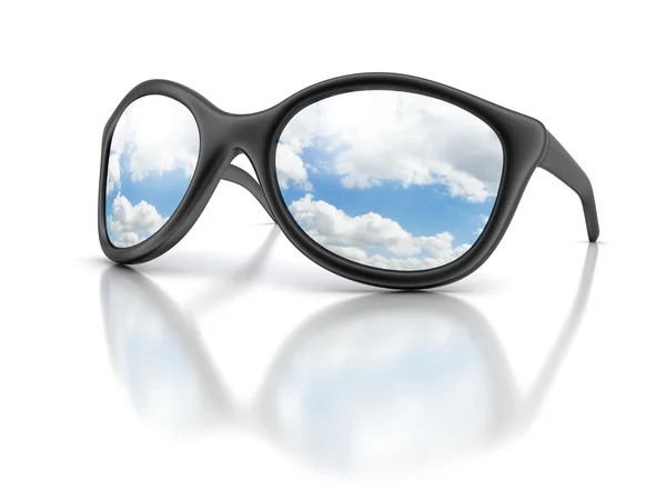 Sky in Glasses — Stock Photo, Image