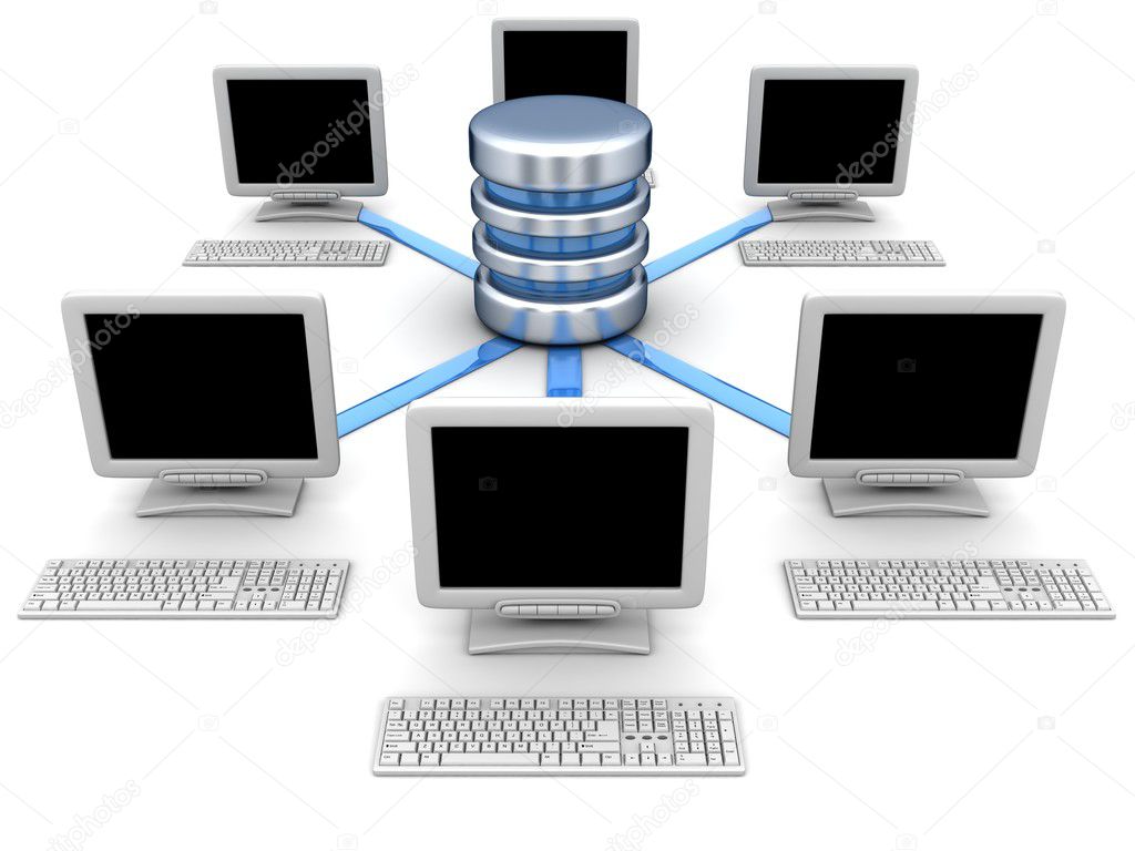 Network computers — Stock Photo © Vladru #32478303