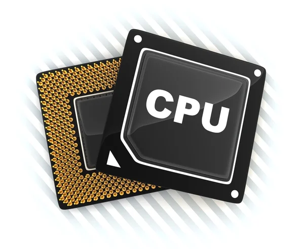 两个CPU — 图库照片