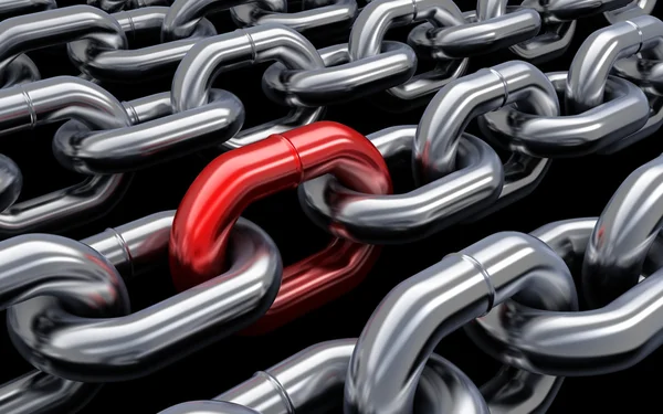 Chain red — Stock Photo, Image