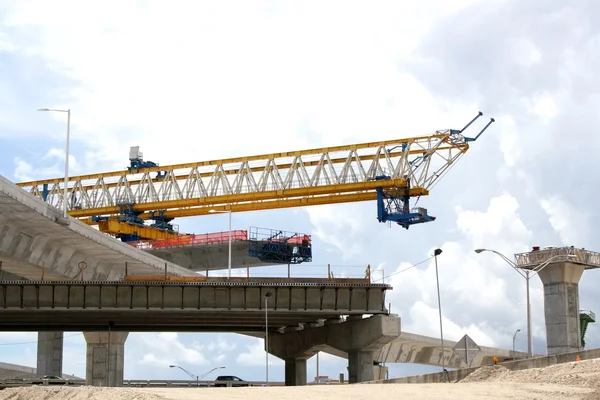 Highway construction Stock Photo