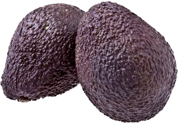 Rijpe avocado's, geïsoleerd op whit — Stockfoto