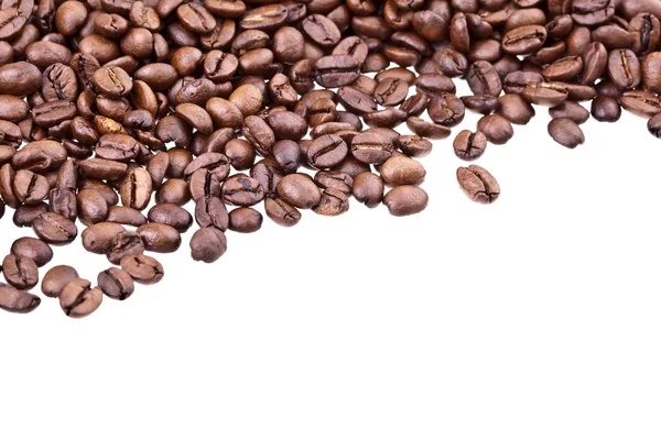 Kaffebönor - hög detalj och mycket copyspac — Stockfoto