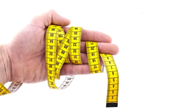 Hand with Measuring Tape - Concept Photograp — Stock Photo, Image