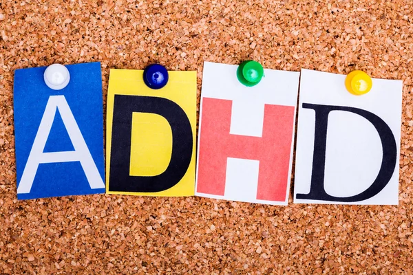 ADHD , abbreviation for Attention Deficit Hyperactivity Disorder — Stock Photo, Image