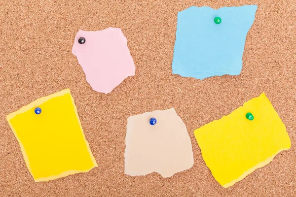 The cork board with blank note — Stock Photo, Image