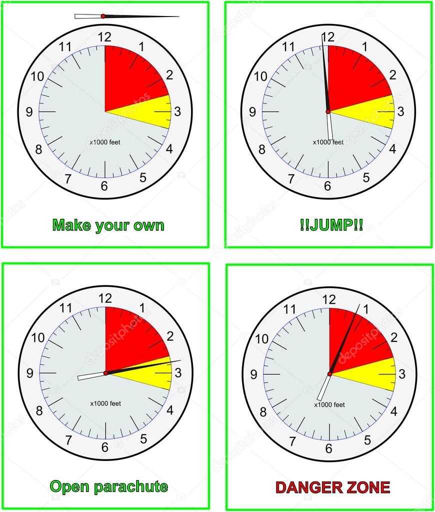 Skydive altimeters