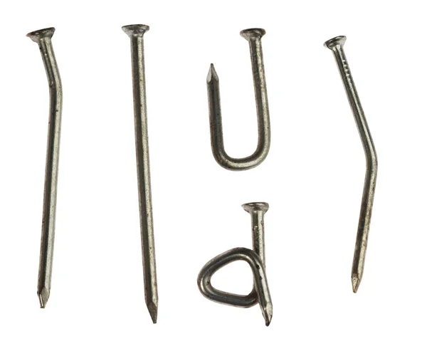 Series of steel nail — Stock Photo, Image