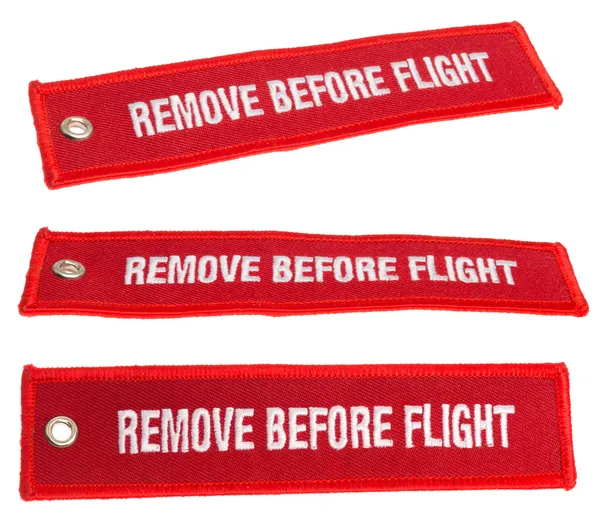 Remove before flight — Stock Photo, Image