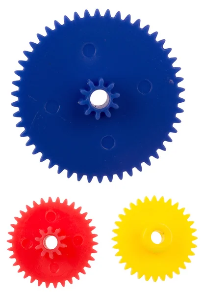 Plastic gearing wheels — Stock Photo, Image