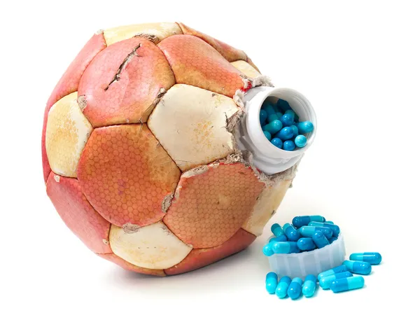 Fußball-Doping — Stockfoto