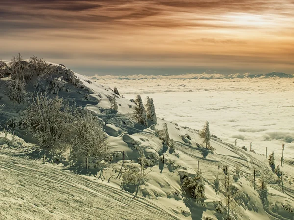 Wintersonnenuntergang — Stockfoto