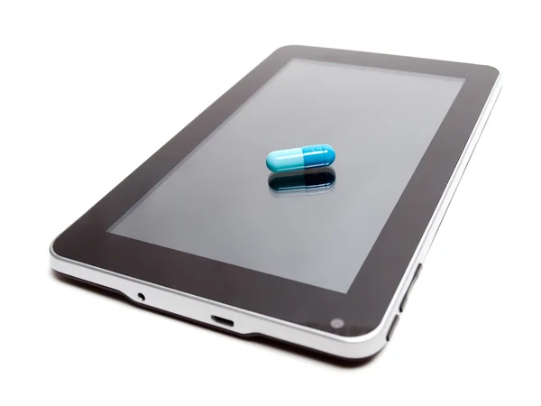 Tablet addiction — Stock Photo, Image