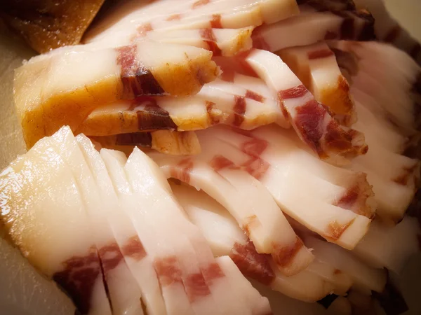 Tocino en rodajas — Foto de Stock