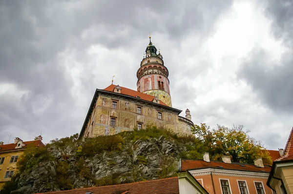 Vista sobre el castillo en Cesky Krumlov —  Fotos de Stock