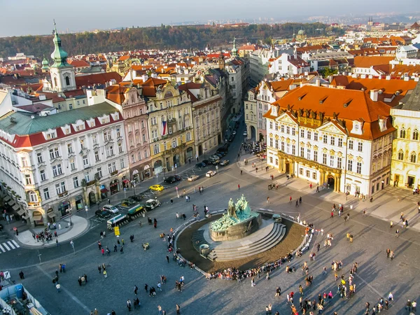 Vista sobre Staromestke namesti em Praga — Fotografia de Stock