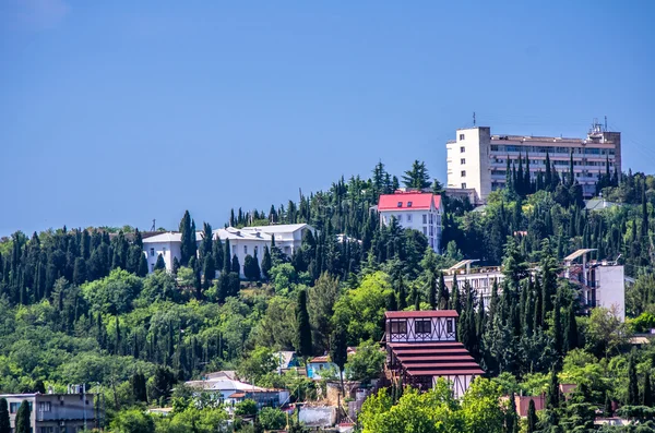 Vista de la ciudad Alushta — Foto de Stock