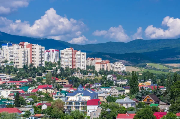 Vista de la ciudad Alushta — Foto de Stock