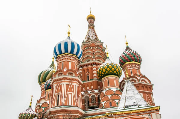 Moskova, Rusya 'daki Aziz Basil Katedrali — Stok fotoğraf