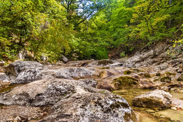 O rio de montanha na Crimeia — Fotografia de Stock