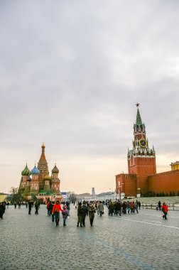 모스크바에서 붉은 광장에서