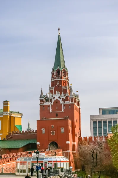Вид на Кремлевский замок в Москве — стоковое фото
