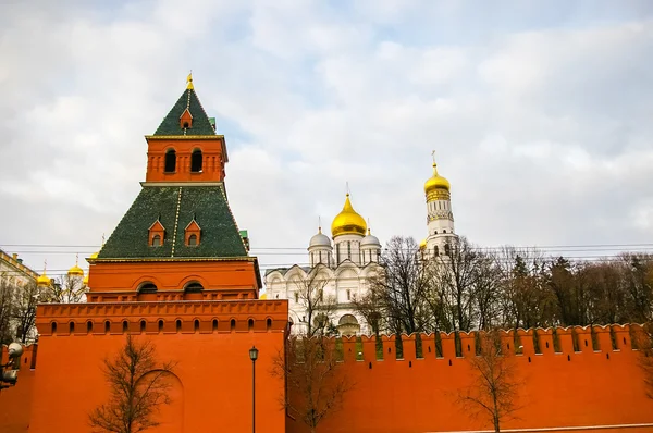 Moskova 'daki Kremlin Kalesi' nde Görünüm — Stok fotoğraf