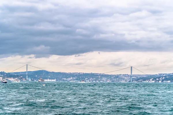 View on Bosphorus Strait and Bridge — Stock Photo, Image