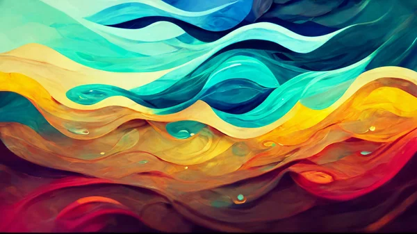 Illustration Abstract Design Made Colorful Forms Subject Art Passion Spirituality — Stok fotoğraf