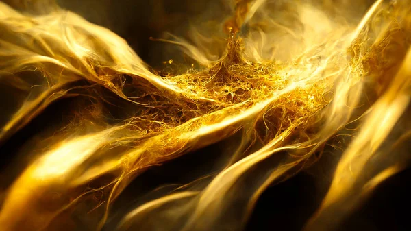 Render Gold Fire Abstract Background Soft Glowing Backdrop Texture Christmas — Photo