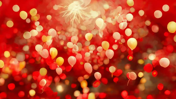 Red Abstract Wallpaper. Red Holiday glowing Abstract Defocused Background for Christmas and New Year