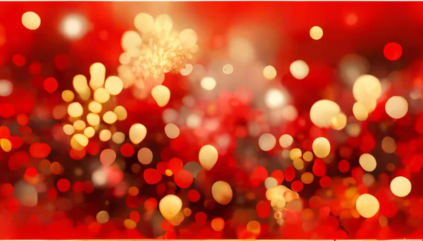 Red Abstract Wallpaper. Red Holiday glowing Abstract Defocused Background for Christmas and New Year