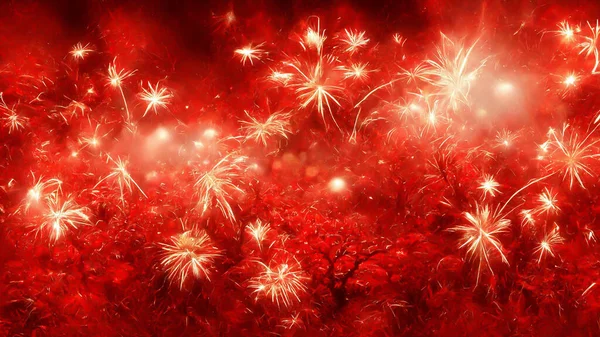 Red Abstract Wallpaper Red Holiday Glowing Abstract Defocused Background Christmas — Zdjęcie stockowe