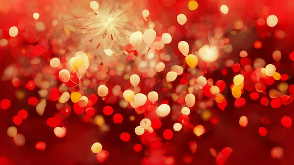 Red Abstract Wallpaper. Red Holiday glowing Abstract Defocused Background for Christmas and New Year