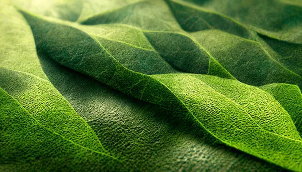 Render Abstract Green Leaf Texture Background Natural Background Wallpaper — Stock Photo, Image