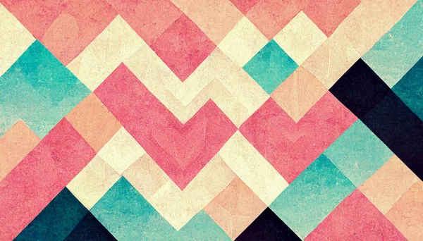 Pink Kawaii Pattern Style Illustration Abstract Background — Photo