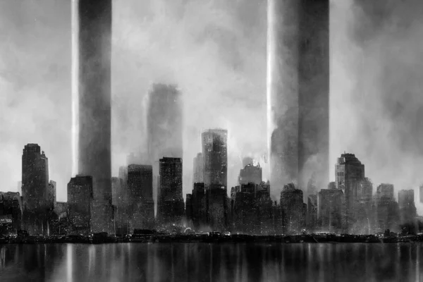 911 Patriot Day Usa Background Never Forget World Trade Centre — Photo