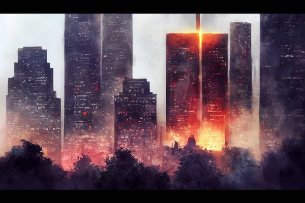 911 Patriot Day Usa Background Never Forget World Trade Centre — Fotografia de Stock