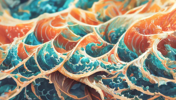 Render Abstract Ocean Background Series Design Creative Wallpaper Design Art — Stok fotoğraf