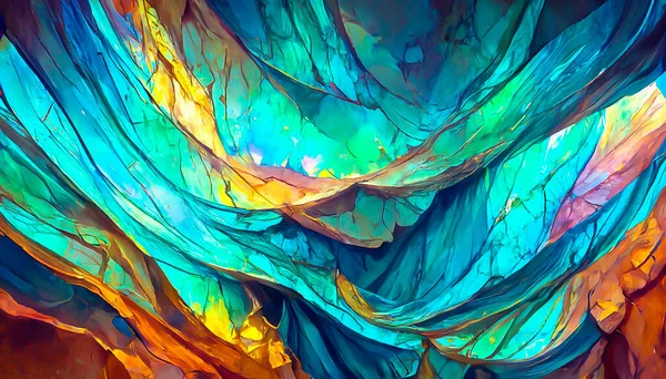 Render Gemstone Texture Precious Crystal Background Copy Space Colored Shiny — Fotografia de Stock