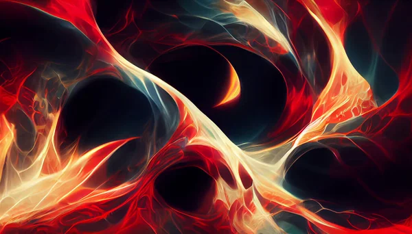 Halloween Horror Digital Art Abstract Thief Red Fire Background Digital — Stock Photo, Image