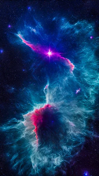 Una Nebulosa Abstracta Espacio Exterior Fondo Galaxias Renderizado Adecuado Para —  Fotos de Stock