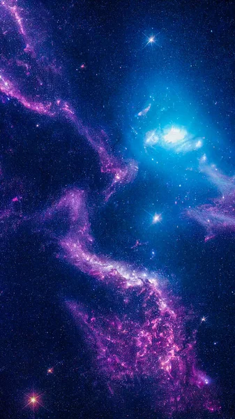 Una Nebulosa Abstracta Espacio Exterior Fondo Galaxias Renderizado Adecuado Para —  Fotos de Stock