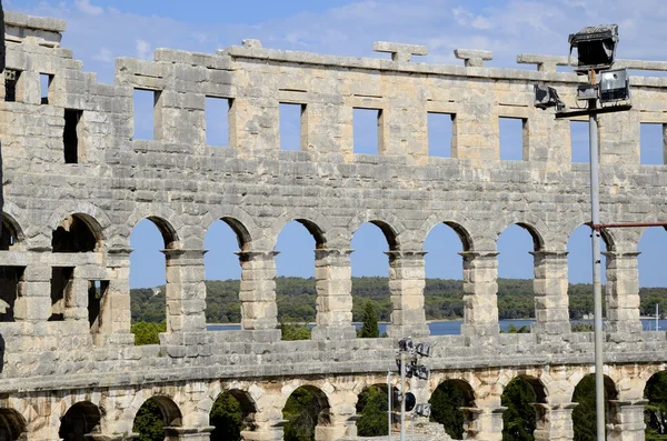 Římský amfiteátr v Pule (Chorvatsko) — Stock fotografie