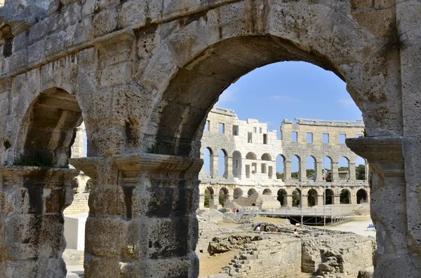 Pula (Croatia Roma amfi tiyatro) — Stok fotoğraf