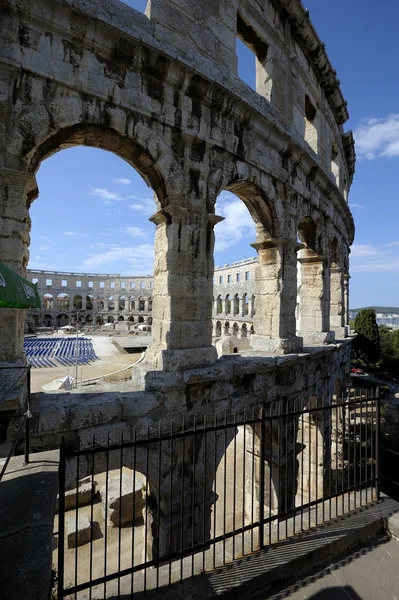 Římský amfiteátr v Pule (Chorvatsko) — Stock fotografie